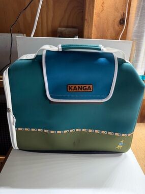 Kanga 24 Pack Cooler Insulated Beverage Carrier Teal Green Portable Cooler